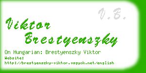 viktor brestyenszky business card